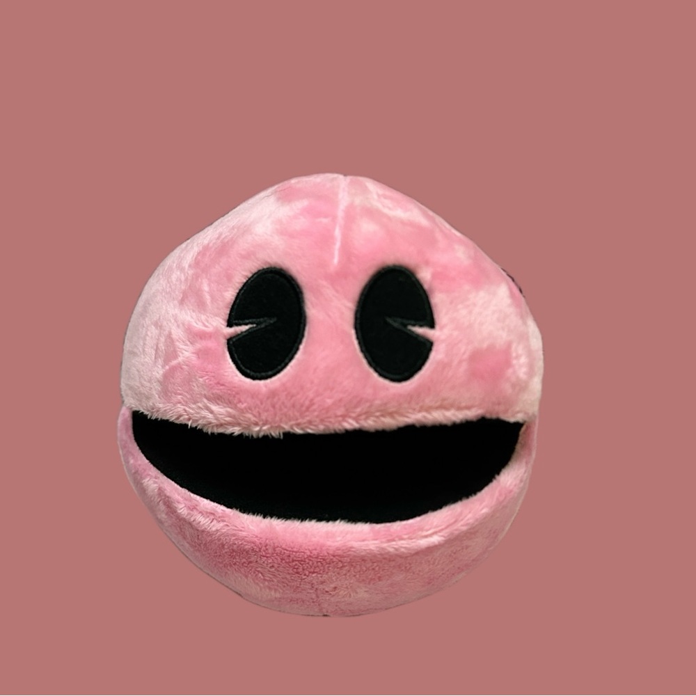 PAC-MAN Battle Royale Pink Stuffed Animal Toy